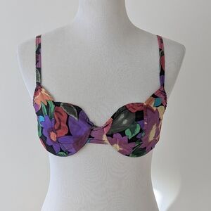 Vintage 100% silk 34C underwrite unlined bra